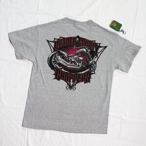 Y2K Orange County Choppers OCC Black Widow Motorcycle T-Shirt - M